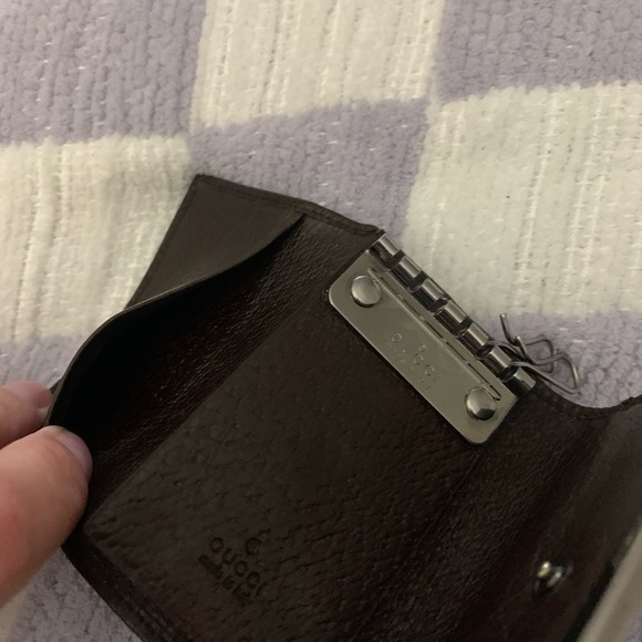 GUCCI OPHIDIA GG MONO LOGO KEYHOLDER ~~AUTHENTIC ~~ - Picture 10 of 12